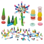 Монтесори комплект за игра с 141 части, Viga Toys 44818-4