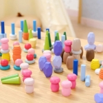 Монтесори комплект за свободна игра, 141 части, Viga Toys 44818-6