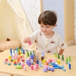 Монтесори комплект за свободна игра, 141 части, Viga Toys 44818-7