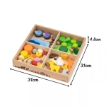 Монтесори комплект за свободна игра, 141 части, Viga Toys 44818-8