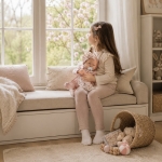 Asi Dolls кукла-бебе Мати 40 см от винил с розово гащеризонче, шапка и залъгалка 3