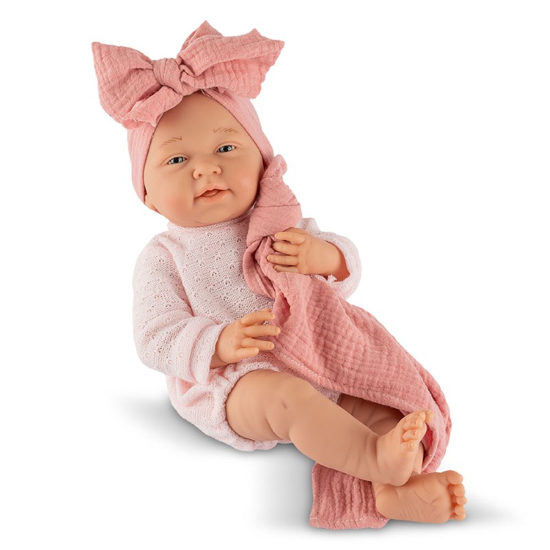 asi-dolls-kukla-bebe-mati-s-rozovo-pleteno-gashterizonche-i-odeyalce-0228310 Asi Dolls кукла-бебе Мати 40 см от винил с розово плетено гащеризонче и одеялце