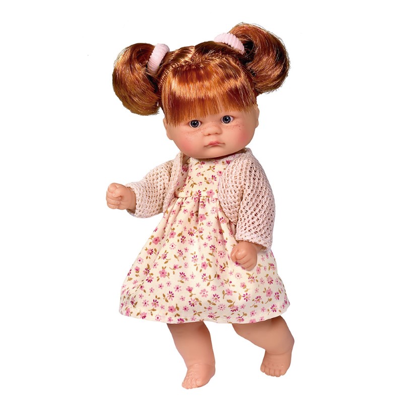 asi-dolls-kukla-bebe-rozali-s-floralna-roklya-bomboncin-0114010 кукла бебе Розали 20 см от серията Asi Dolls Bomboncin с детска рокля на цветя