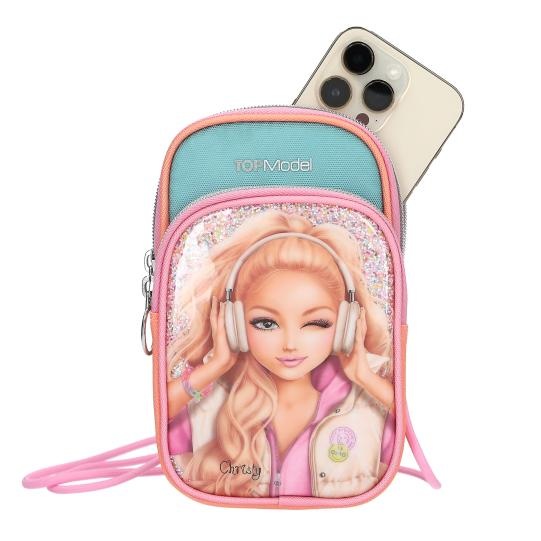 top-model-kalaf-za-telefon-s-dalga-vrazka-music-414106-5 Розова детска чантичка и калъф за смартфон Top Model Music