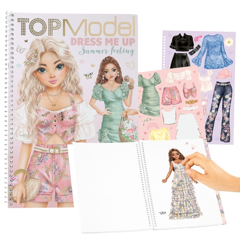top-model-knizhka-sas-stikeri-summer-feeling-413833 Книжка със стикери Top Model Dress Me Up Summer Feeling