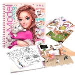Креативна книжка със стикери за оцветяване със спирала Top Model Kitty 4