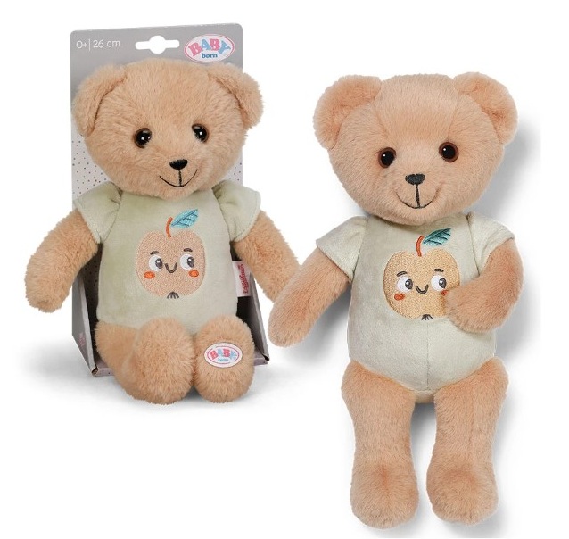 baby-born-plyusheno-meche-za-gushkane-tedi-26-sm-839225 Меко бебешко плюшено мече Baby Born Теди 26 см с бродирани детайли